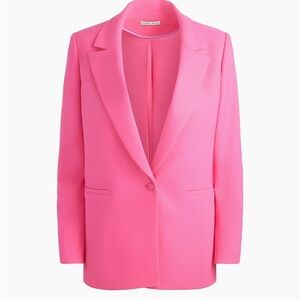 Alice + Olivia Hot Pink Blazer Size 4 Y2K Glam Dopamine Dressing Statement